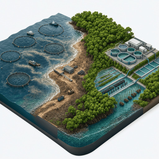 isometric illustration of The Tropical Oil Palm & Soy Monoculture