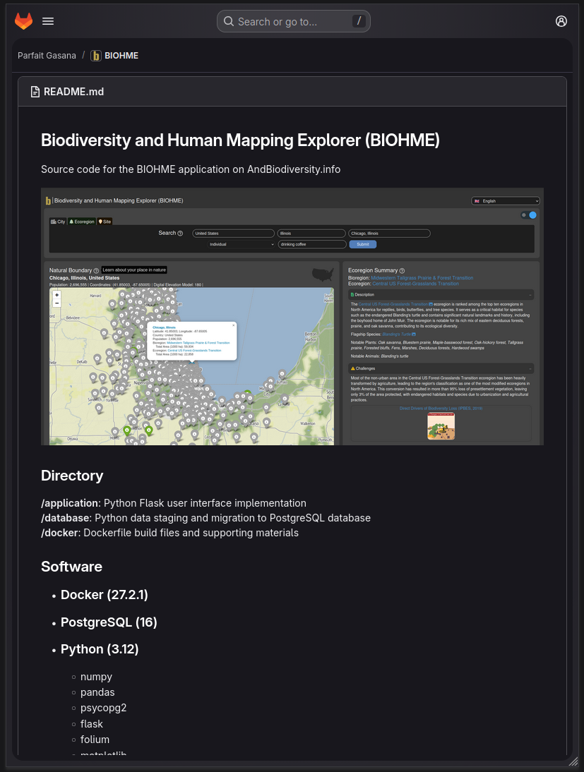 GitLab BIOHME Mobile Image