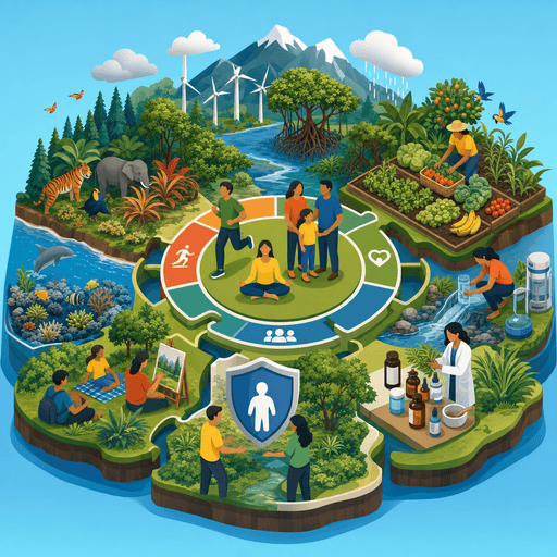 isometric biodiversity and hospital image