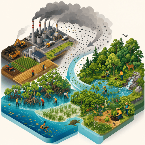 isometric biodiversity and air pollution image