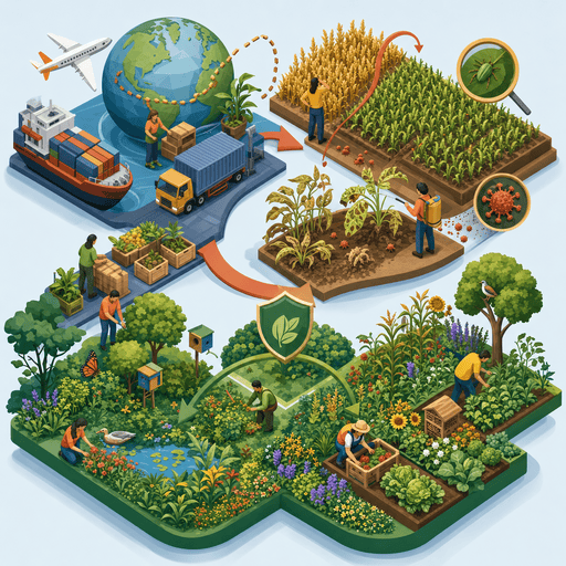 isometric biodiversity and pests and diseases image